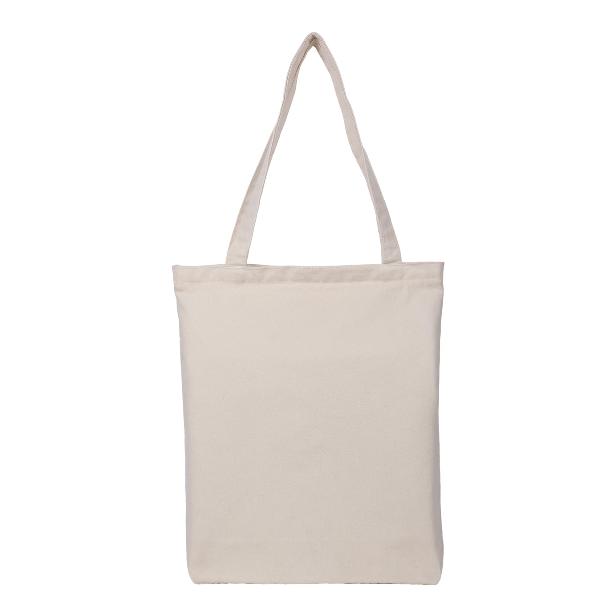 SHIBUI Canvas Tote Bags for Women with College Bag for Girls, 100% Organic Cotton Tote Bag for Shopping, Travel & beach bags for women. 1