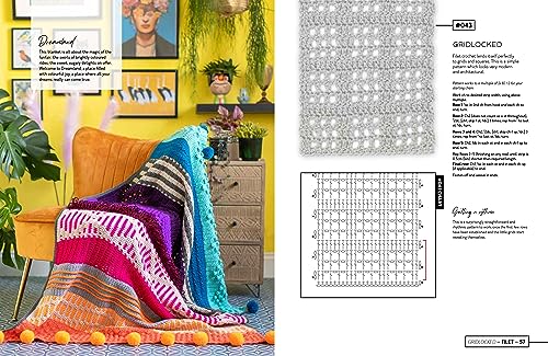 Mix and Match Modern Crochet Blankets: 100 patterned and textured stripes for 1000s of unique throws - Image 4