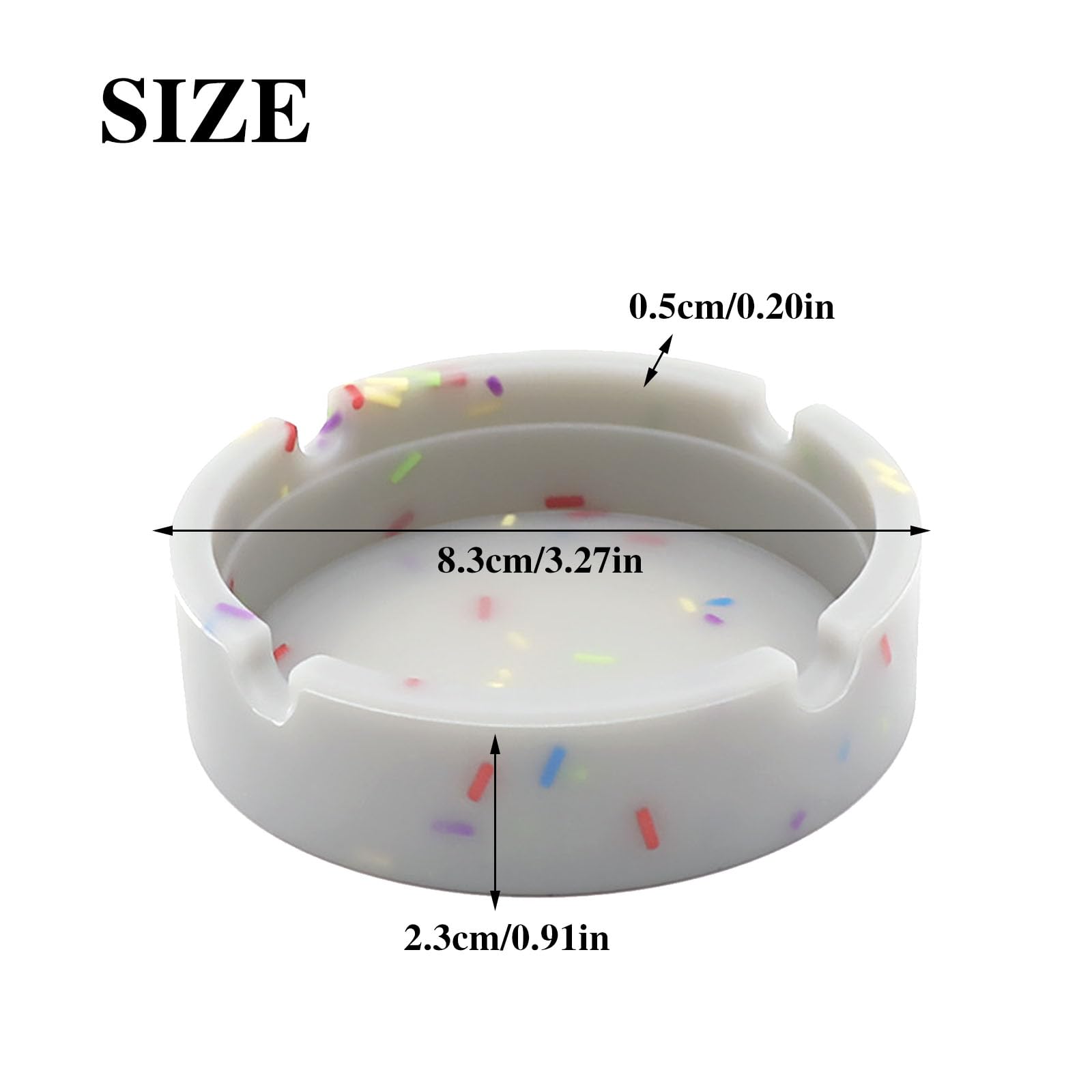 Cendrier Silicone Cendrier Phosphorescent Jeffriz - Silicone Souple Fluorescent Brille Dans Le Noir Silicone Souple Incassable