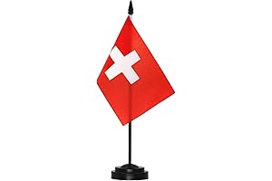 Anley Switzerland Deluxe Mini Desk Flag Set