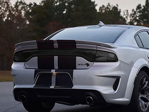 Rtint - Cubiertas de tinte para luz trasera compatibles con Dodge Charger 2015-2022 - Película de tinte para luz trasera, color humo opaco