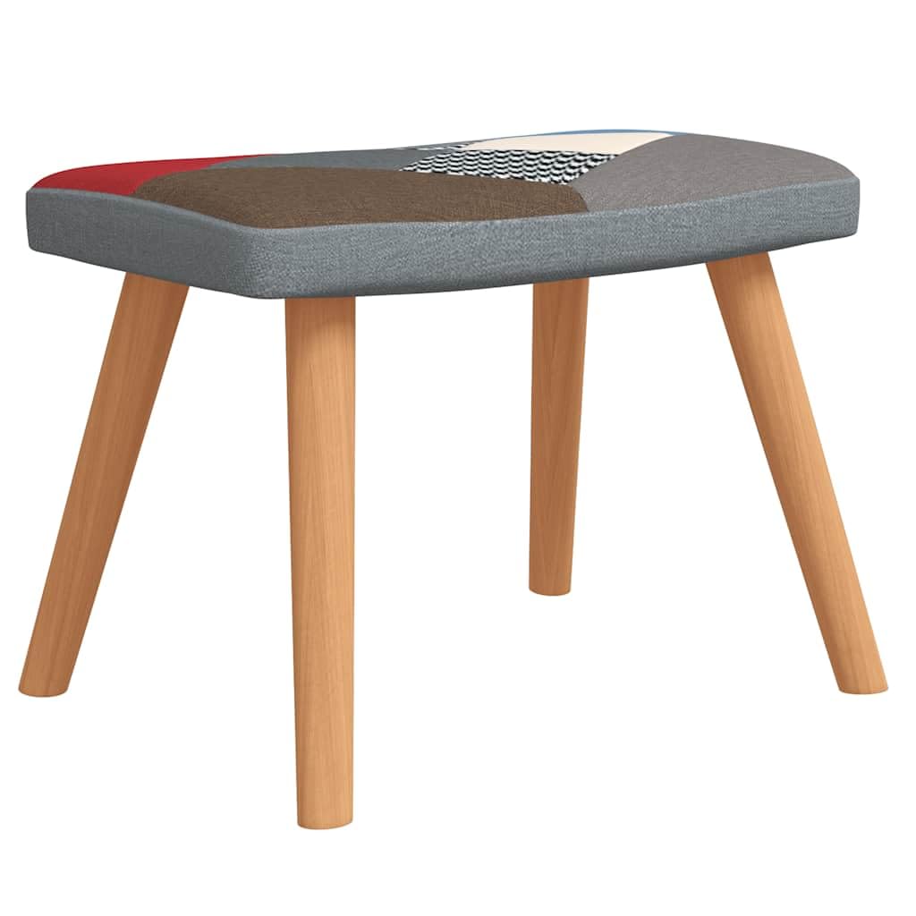 Genérico Silla de relajación con reposapiés Tela Patchwork,Mobiliario,Sillas,Sillones,328184