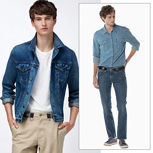 WERFORU No Buckle Elastic Belt for Men Stretch Buckle Free Belt for Jeans Pants 1.38 Inches Wide3