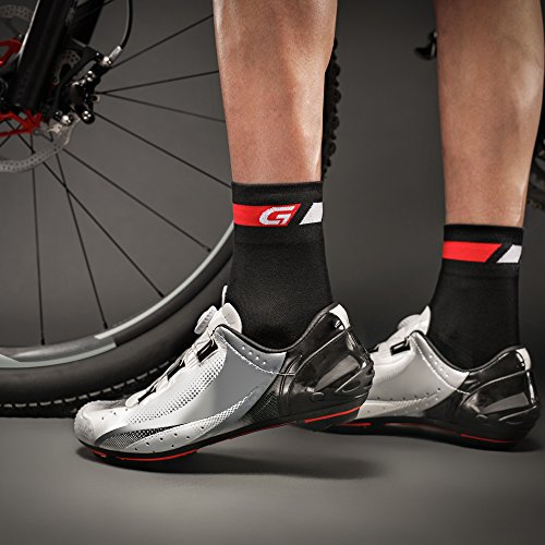 Image of GripGrab Classic Summer Cycling Socks - Regular Cut, Coolmax Multipack | Breathable Coolmax mesh, stretch arch support, ~5 in. cut - single, 3-pack & 6-pack for road & indoor biking