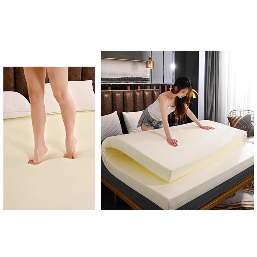 Cubrecolchón tipo futón, lavable, opciones de grosor de 1.2 pulgadas, 3.15 pulgadas, ideal para cama de invitados, camping, uso en el suelo, 60 x 200 cm