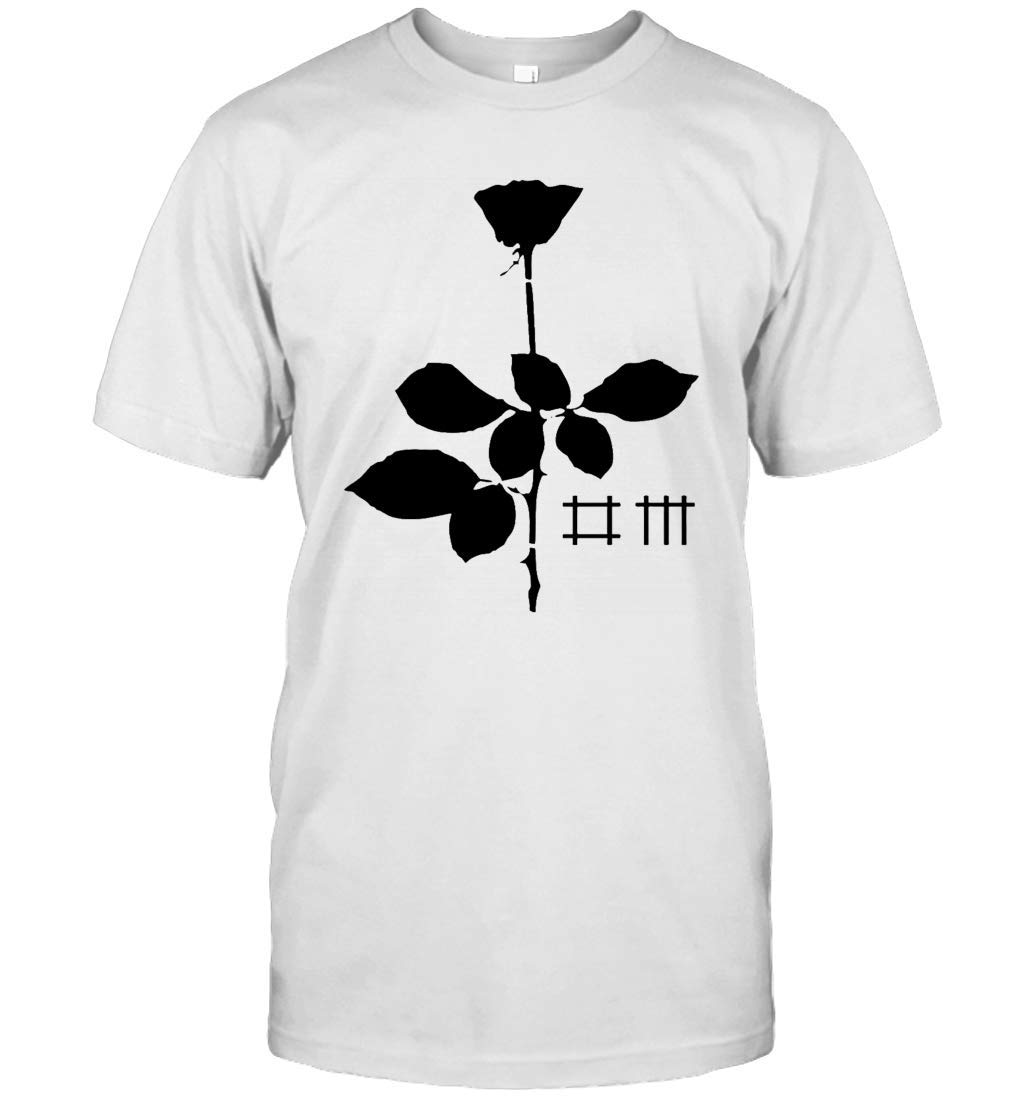 APSRA RETAIL Depeche Mode Rose Violator Electronic T-Shirt Casual T-Shirt Half Sleeve Round Neck Printed Men's t Shirt 5649