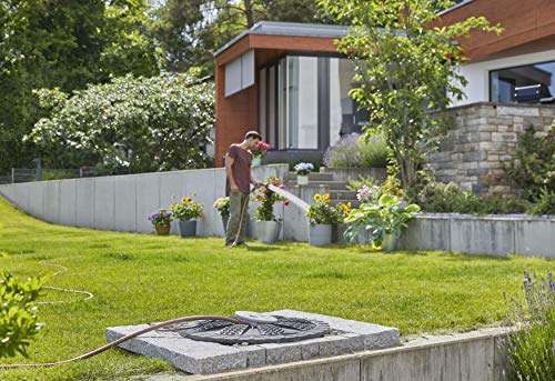 Foto von Gardena Tauch-Druckpumpe 5900/4 inox: Tauchdruckpumpe mit 5900 l/h Fördermenge, mit Schmutzfilter, geräuscharmer Betrieb, Trockenlaufsicherung über Schwimmschalter (1768-20)