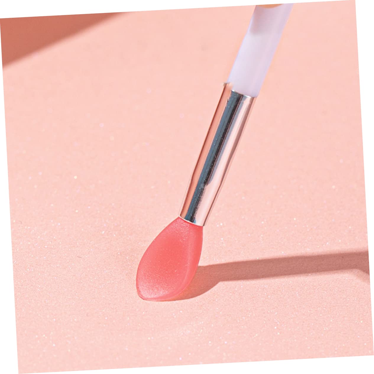 OUNONA 24Pcs Silicone Lip Brushes for Lipsticks Lip Gloss and Portable Makeup Applicators Translucent Women Makeup Tools for Effortless Application