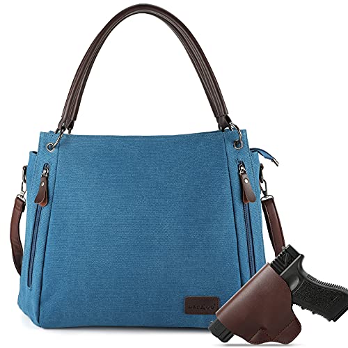 Concealed Carry Crossbody bag with removable pistol holster for women handbag Hobo purses Tote Bag