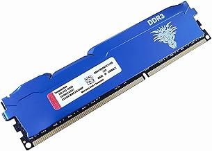 DDR3 8GB Desktop RAM 1600MHz PC3-12800 UDIMM Non-ECC Unbuffered 1.5V 2Rx8 Dual Rank 240 Pin CL11 PC Computer Memory Upgrade Module (Blue)