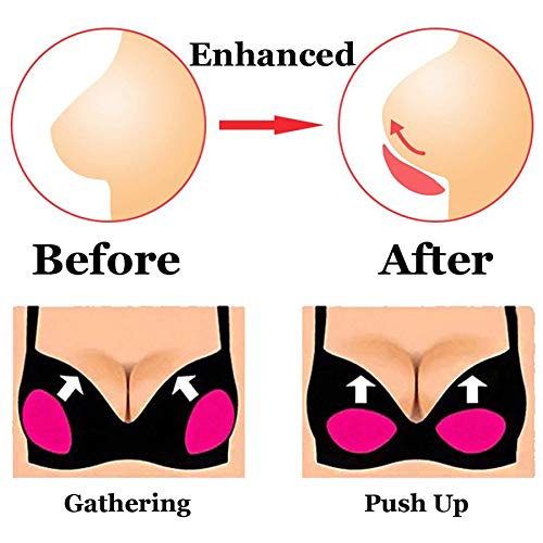 Image of Silicone Chicken Cutlets Bra Inserts - Clear Breast Pads Chest Push Up & Firming Bust Enhancers Padding for Summer Bikini