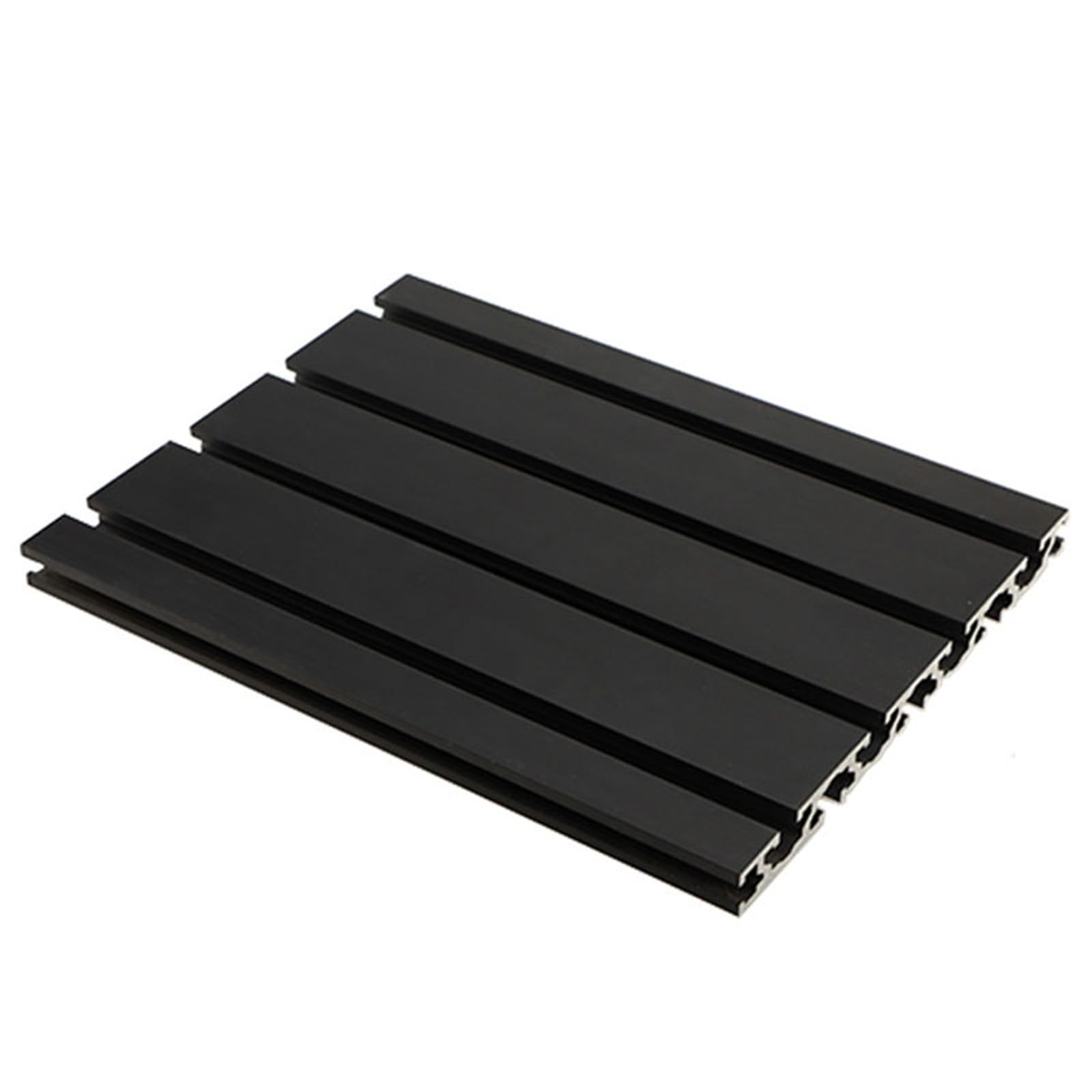 GTPBAO 15180 Profilo estruso in alluminio anodizzato 15x180mm Banco da lavoro con guida lineare 2,4mm di spessore della parete Guida industriale Telaio fai da te Binario estruso(Nero,900mm)