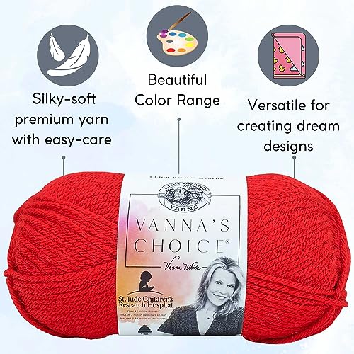 Image of Lion Brand Yarn Vanna'S Choice 860-113 Scarlet