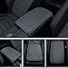 Amiss Car Center Console Pad, Universal Waterproof Car Armrest Seat Box Cover, PU Leather Auto Armrest Cover Protector，Vehicle Interior Accessories fits SUV/Truck/Car (Gray)