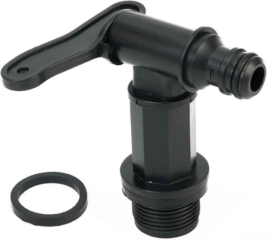 3/4 Inch for BSP Thread Plastic Water Tank Outlet Tap With 25Mm Hole Opening, Water Butt Tap Replacement For Home And Garden Outdoor Tap Kit(1 PACK)
