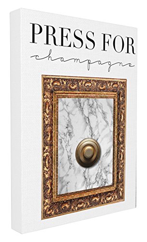 Stupell Industries Press Button For Champagne Canvas Wall Art, 16 x 20, Multi-Color