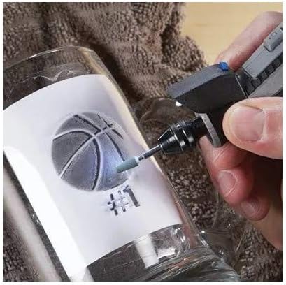Engraving glass with Dremel 4300-DR-RT