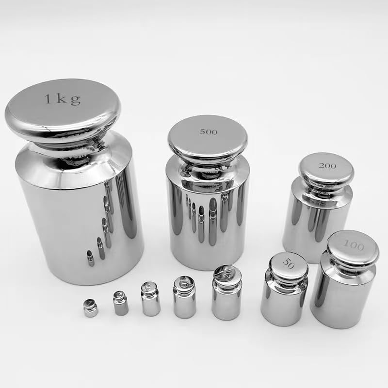 1 szt. Zestaw ciężarków kalibracyjnych ze stali nierdzewnej klasy F1/M1 o wadze 1 kg, 2 kg i 5 kg do testowania wag elektrycznych(F1 2kg)