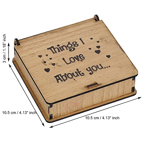 eCraftIndia Brown Wooden Things I Love About You Puzzle Valentine Day Gift Box | Valentine Gift for Girlfriend Boyfriend Husband Wife | Valentine Day Gifts | Valentine Day Decoration Items 4 51 WmQ7Mj5L