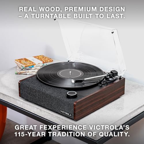 Victrola Eastwood II Bluetooth Record Player w/ Built-In Speakers (Oak) - image 8