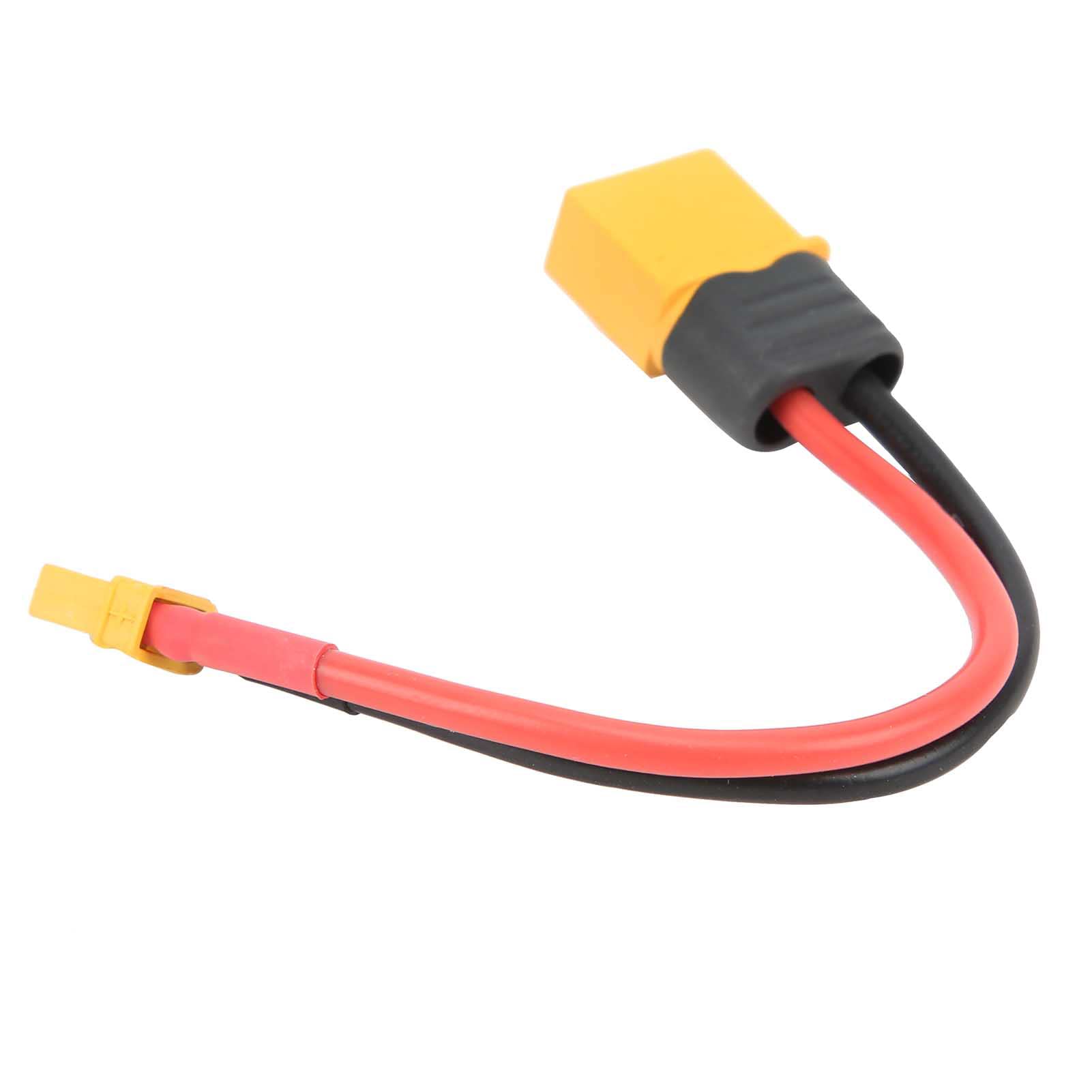 YIXISI 2 Pièces Adaptateurs XT-30 Mâle Vers Femelle XT-60, Adaptateur De Connecteur Mâle Prise XT30 à Connecteur Femelle Fiche XT60, Avec 10cm 14AWG Câble En Silicone, Pour Batterie LiPo RC