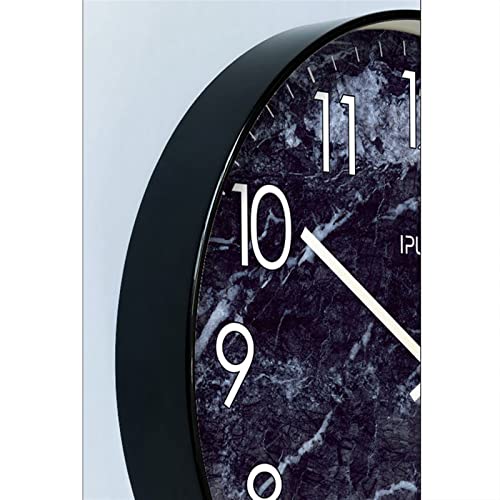 Horloge murale silencieuse à balayage fluide pour salon moderne