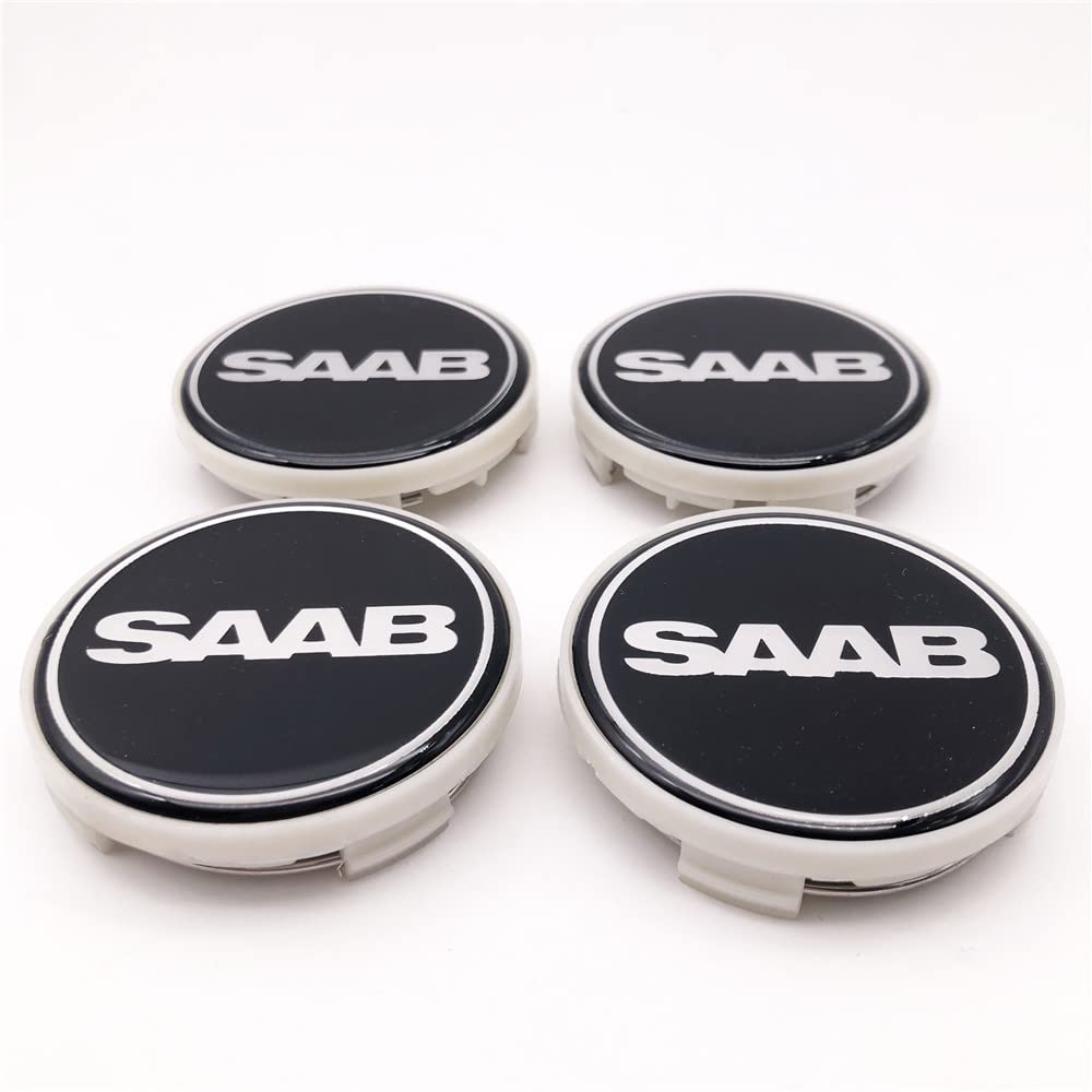 Cache-Moyeux Centre Roue Pour Saab 9-3, 9-5, 900, 9000 - 56 Mm Et 60 Mm - Badge Décoratif Jante