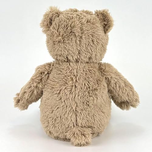 Elefantasie Stofftier Teddy Bär Geschenk mit Namen und Geburtsdatum Plüschteddy braun personalisierbar 30cm