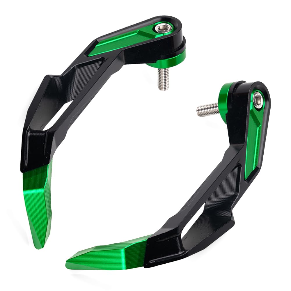 Paramani Protezione del Manubrio del Moto in Lega di Alluminio Paraleve Protezione Leva Freno per Z900 2025 Z800 Z1000 SX Z750 Z400 Z500 ZX6R ZX10R Ninja 250 300 1000 Ninja500 SE Accessori (Verde)