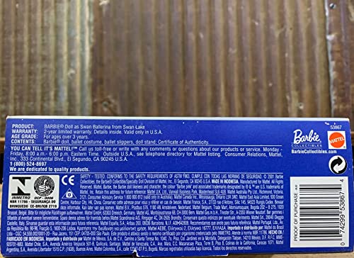 Barbie Swan Ballerina Collector Edition 2001 miniatura 5