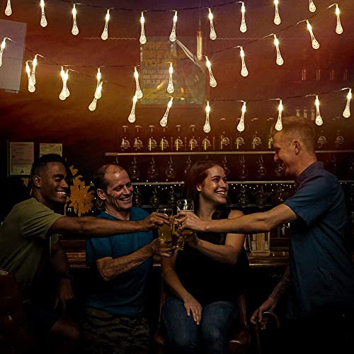 Party Propz Water Droplet Led Lights for Decoration - 3m, 16 Led Lights for Home Decoration, Water Drop Lights for Home Decorations, Decorative Lights for Indoor, Water Drop Shape Led Lights