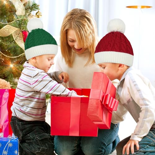 Century Star Baby Christmas Hat Knit Santa Hat Winter Baby Boy Girl Christmas Xmas Newborn Toddler Kids Christmas Beanie4