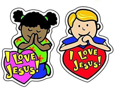 Carson Dellosa | I Love Jesus Christian Stickers | 1.5-inch x 1.5-inch, 90ct