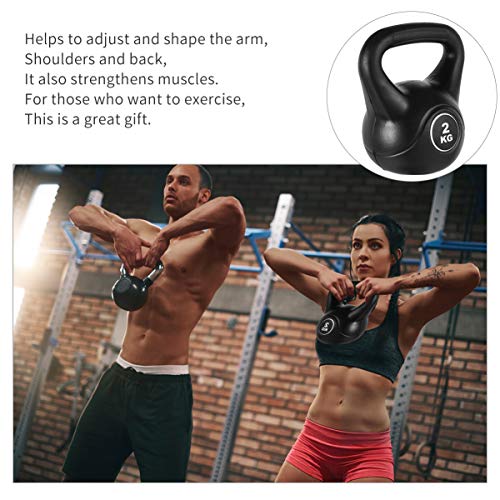 Capa de plástico Kettlebell da Besport para academia em casa e exercícios em casa, treinamento cruza