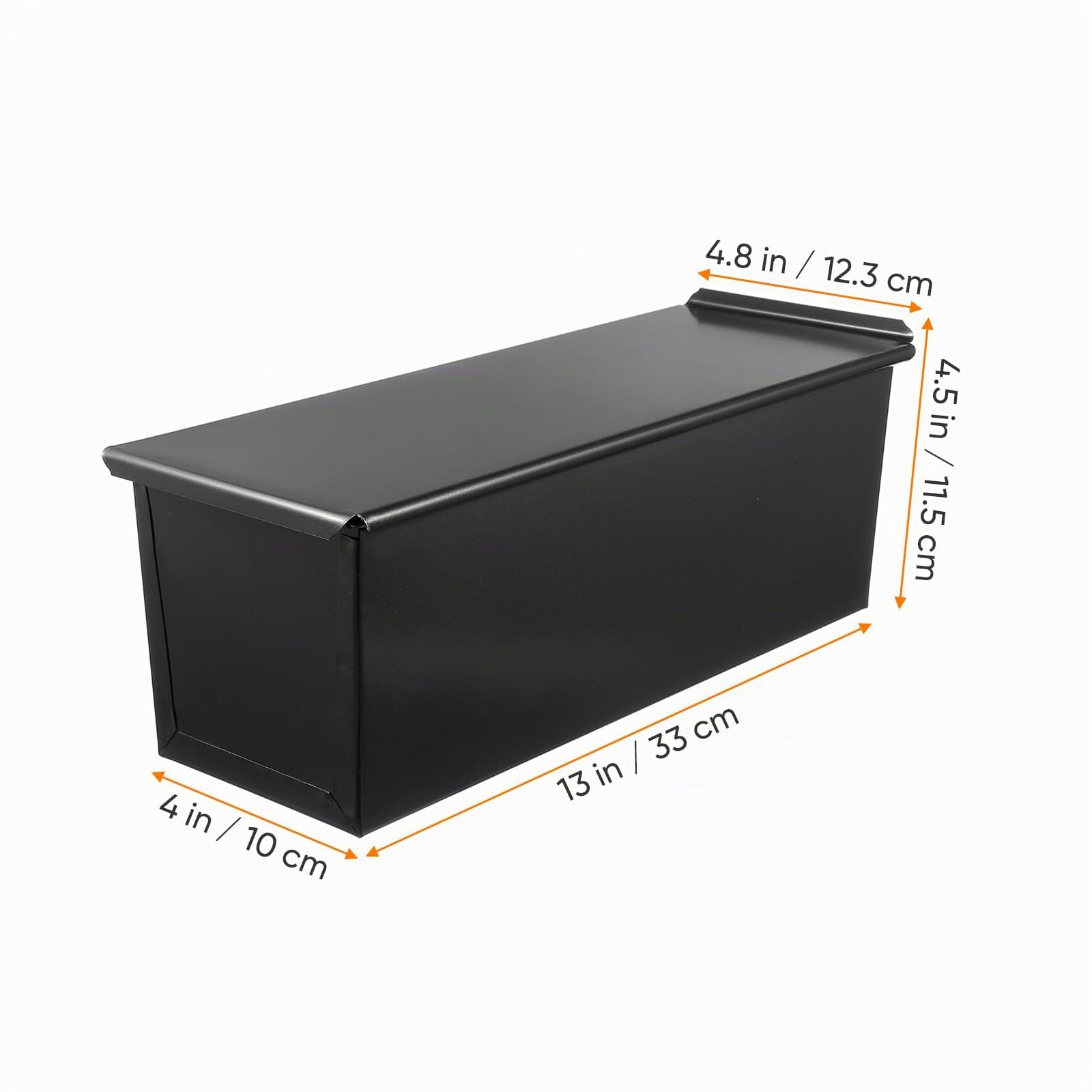 Healeved Toastbrot Backform Mit Deckel 33X12.3X11 Cm Edelstahl Kastenform Für 750G Brot Mit Belüftungslöchern Antihaft Beschichtet Zum Backen Von Toastbrot Und Gebäck
