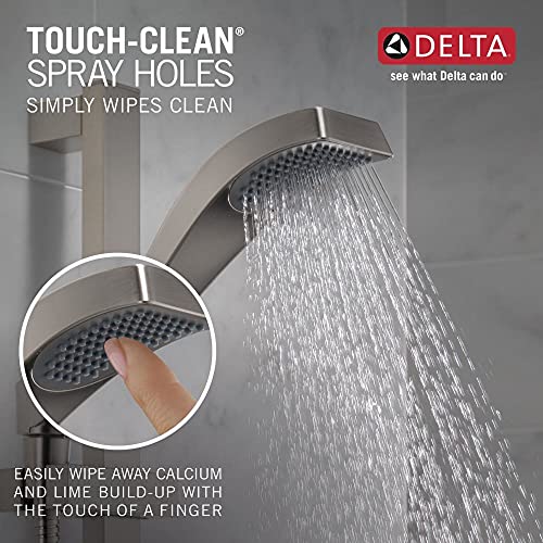 Delta Faucet Dryden Single-Spray Touch-Clean Wall-Mount Slide Bar Hand Held Shower with Hose, Stainless 57051-SS by DELTA - Image 3