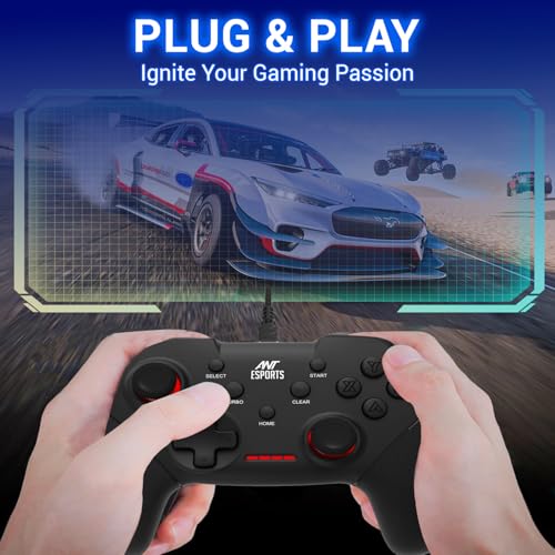 Image of Ant Esports GP100 Controller Joysticks for PC (Windows 7 /8 /8.1 /10) / PS3 / Andriod /Steam Gaming Wired Gamepad