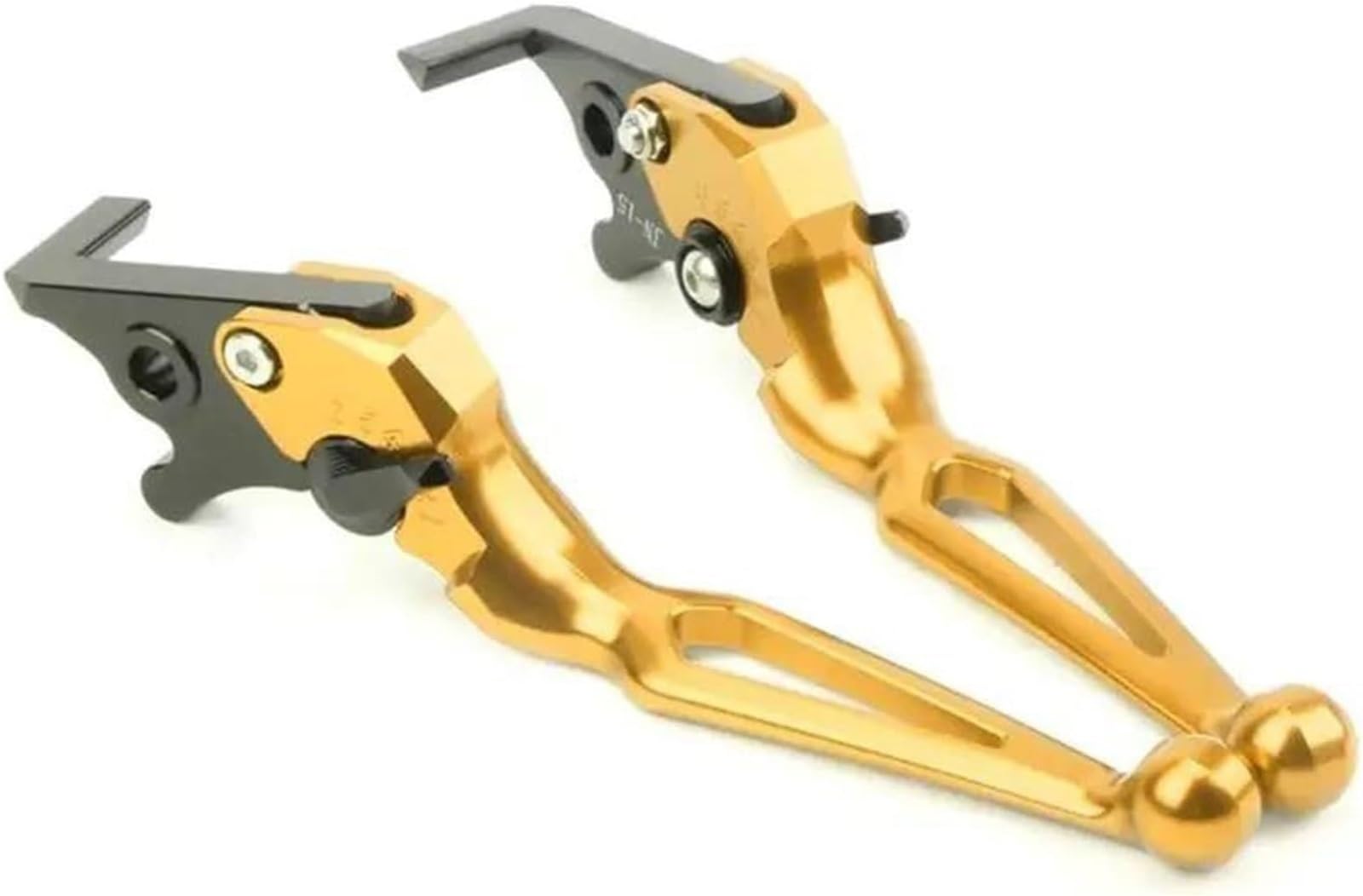 Leviers de freins de moto NMAX155 contrôle précis et look noir or pour guidon