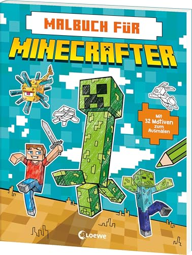 Malbuch für Minecrafter: Perfektes Geschenk für Minecraft-Fans - Kreative Beschäftigung mit coolen Motiven für Kinder ab 5 Jahren