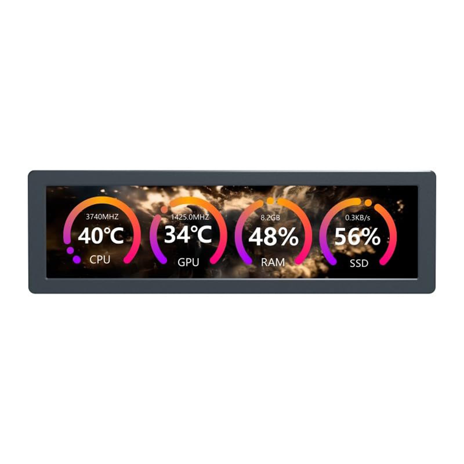 Écran USB De 8,8 Pouces, écran LCD AIO, Résolution 1920 X 480, écran