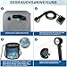 Spopal Campingdusche Tragbare, [USB-Laden 8000mAh] Camping Dusche mit Pumpe, Mobile Dusche Outdoor Set mit Duschkopf und 2M Schlauch für Camping Garten Autowaschen Strand Reisen Haustier (Grau)