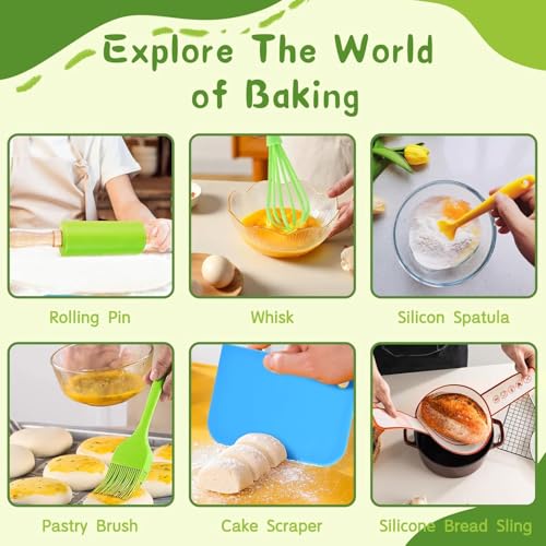 Image of Montessori Kitchen Tools for Toddlers-21PCS Kids Cooking Sets Real-Montessori Cooking Set for Toddlers Kids Chef Set with Children Safe Knives Cutting Set