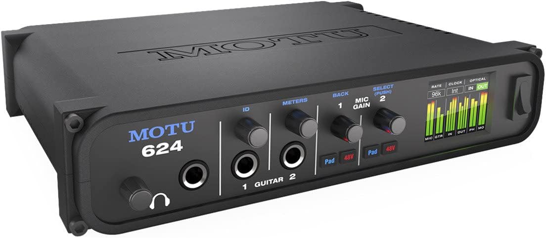 MOTU 624 Thunderbolt / USB3 / AVB Ethernet audio interface with DSP and mixing