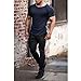 BROKIG Gym Jogginghose Sporthose Herren Lang mit Doppeltasche, Baumwolle Trainingshose Herren Fitness Slim Fit Hose (Schwarz,L)