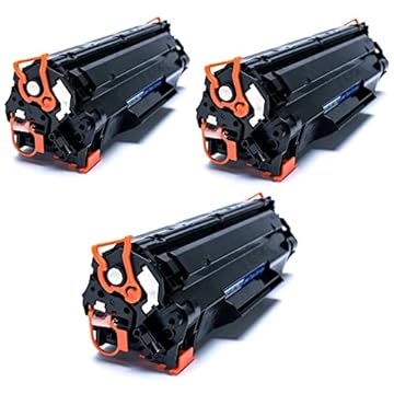Kit 3x Toner Compatível com CB435A CB436A CE285A para Impressoras P1102W P1005 P1109W P1006 P1505 M1132 M1212 M1120 P1102 P1109 1102W 1109W 1132