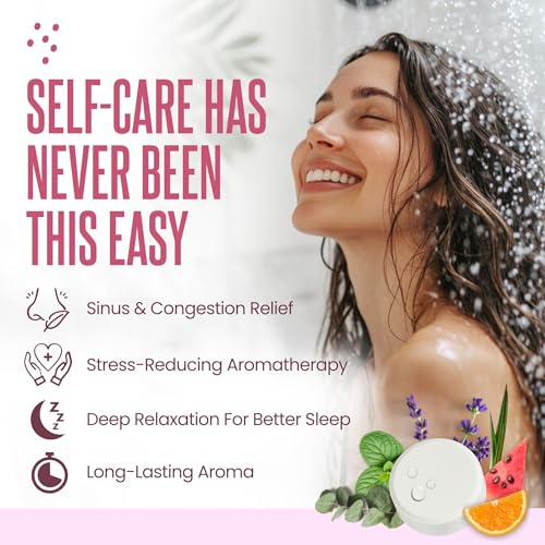 Image of Cleverfy Shower Steamers Aromatherapy Gifts for Teen Girls, 6 Tablets