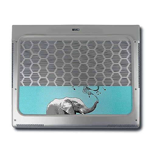 Image of MightySkins Skin Compatible with Alienware X16 R1 (2023) Full Wrap Kit - Musical Elephant | Protective, Durable, and Unique Vinyl Decal wrap Cover | Easy to Apply & Change Styles | Made in The USA