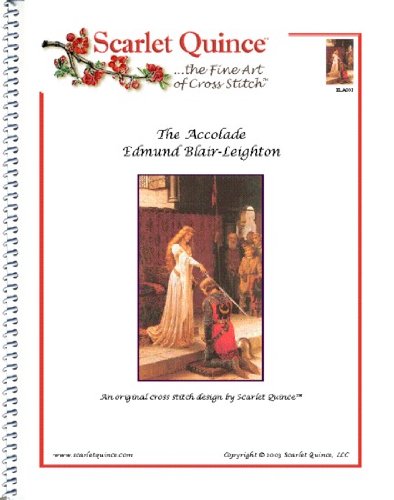 Scarlet Quince BLA001 The Accolade by Edmund Blair-Leighton Counted Cross Stitch Chart, Regular Size Symbols