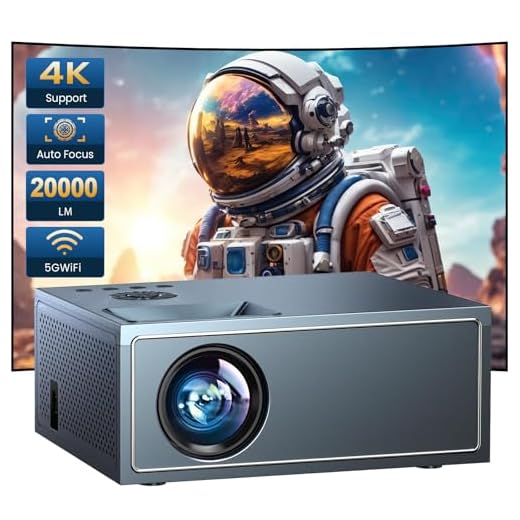 4K Support Projector with Wifi and Bluetooth, OWNKNEW Portable Mini Projectors for Outdoor Movies Use, Video Projector Compatible with TV Stick, Laptop, Smartphone, Xbox, PS5