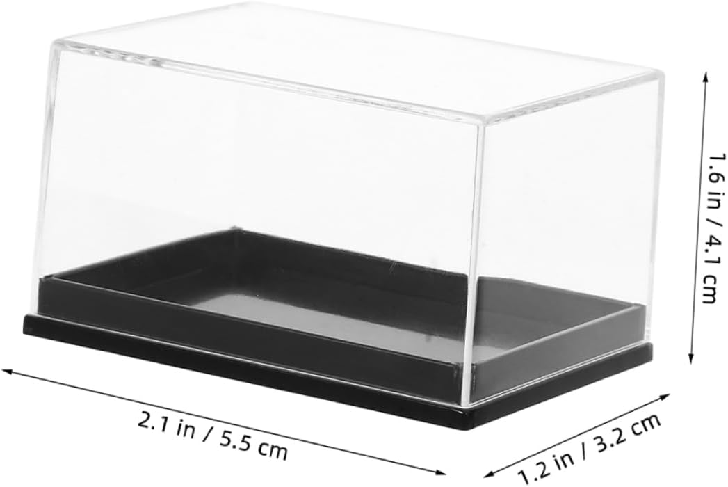 Kisangel 8pcs Gemstone Display Case Specimen Boxes for Jewelry Storage Shell Collection Box